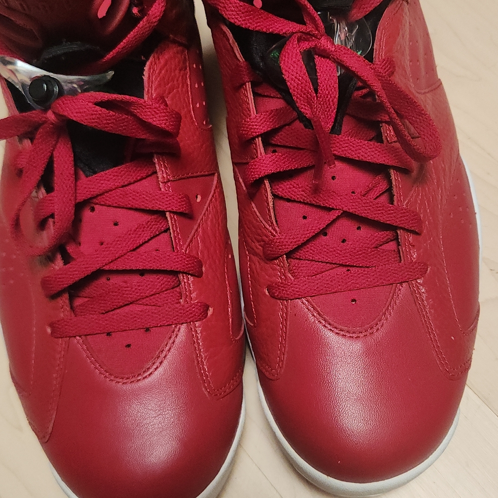 Jordan Red Graphic Sneakers